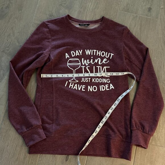 Women's Shirt Wine Size Medium Maroon NWOT - Picture 2 of 5